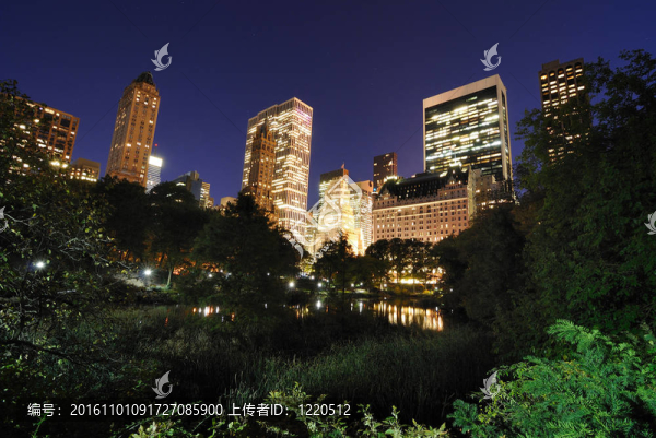 黃昏中的中央公園
