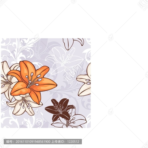 無縫的花卉圖案