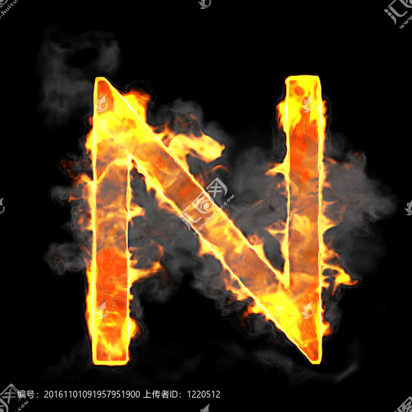 燃燒和火焰的字體