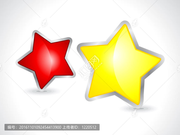 抽象3D明星圖標(biāo)