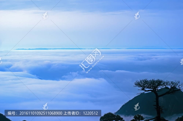 Sanqingshan的云霧