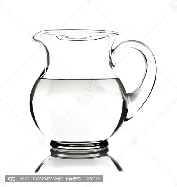 白色背景水杯