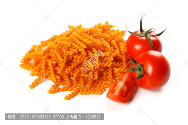 天然紅色素的面食