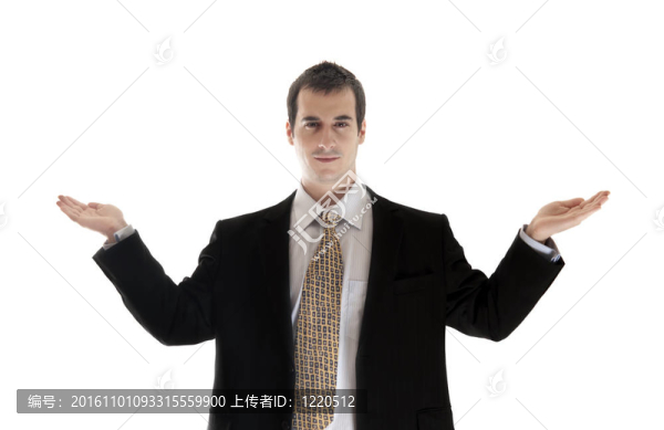 商人舉起手來