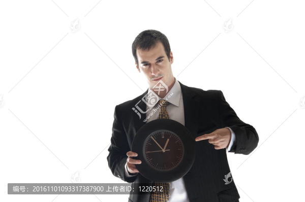 商業(yè)人與時鐘
