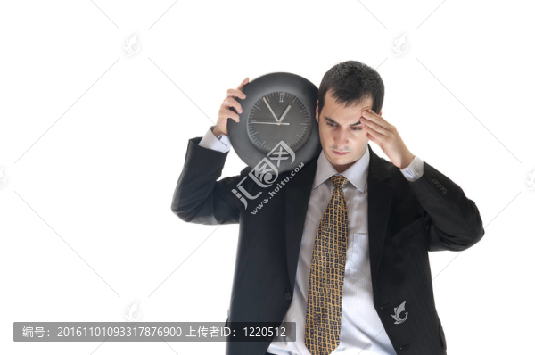 商業(yè)人與時鐘