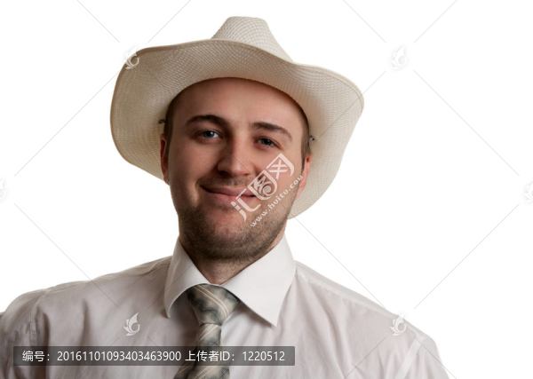 戴帽子的男人