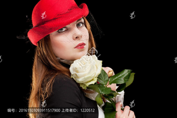 一個漂亮的年輕女人的肖像