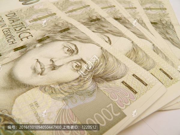 捷克korunas,CZK（捷克共和國法定貨幣）的紙幣