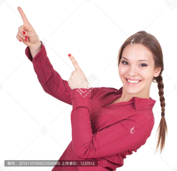 長發(fā)的年輕女人