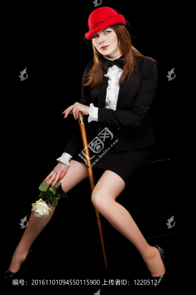 一個漂亮的年輕女人的肖像