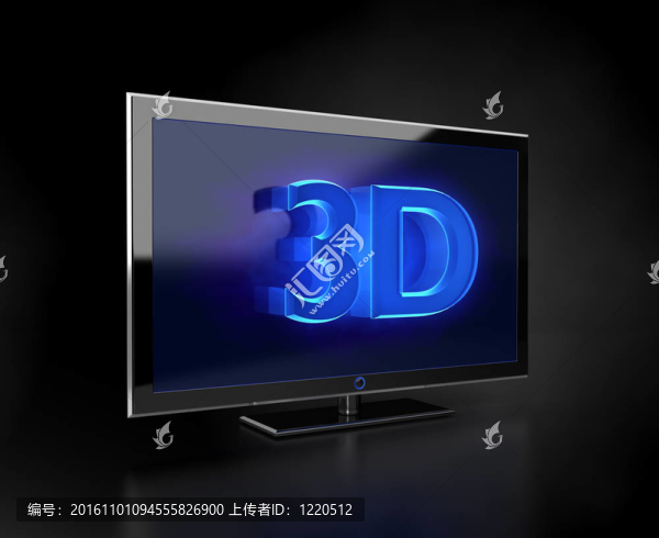 平板電視-,3D高清概念