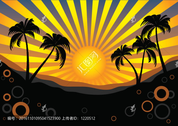 熱帶的背景