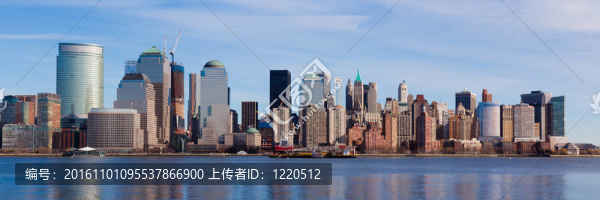紐約-曼哈頓天際線全景圖