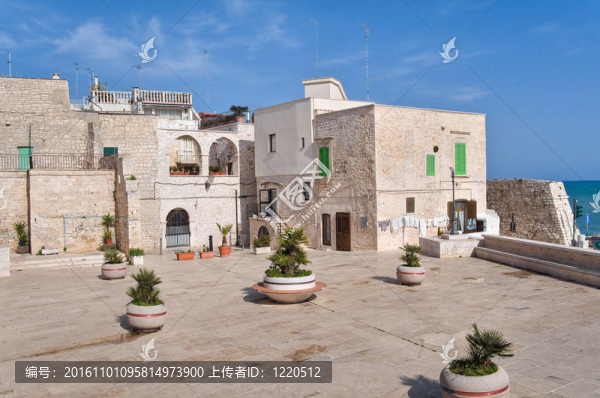 焦維納佐全景。Apulia。