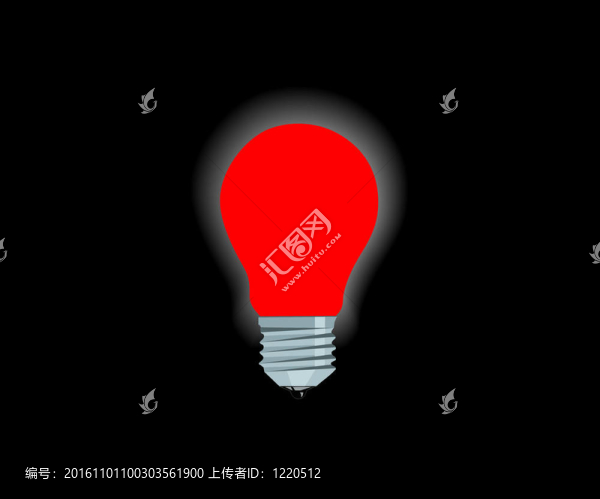 鮮紅色電燈