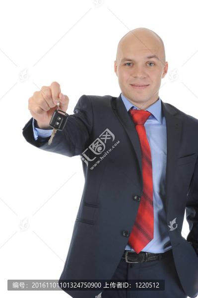 商人給車鑰匙