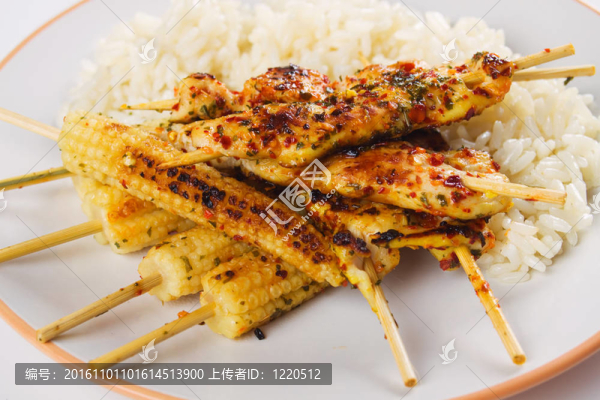 烤雞肉和玉米嬰兒飯