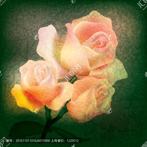 摘要花卉插圖
