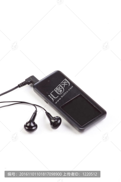 MP3播放器；孤立在白色背景