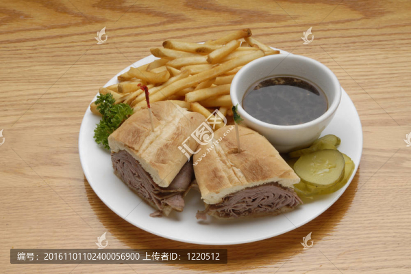 蘸牛肉三明治