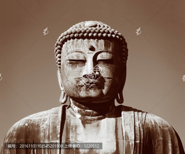 在鐮倉的如來佛祖雕像；日本