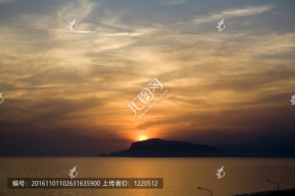 海上日落