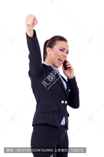 手機(jī)上的女人贏了