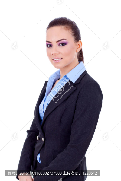 微笑的女商人
