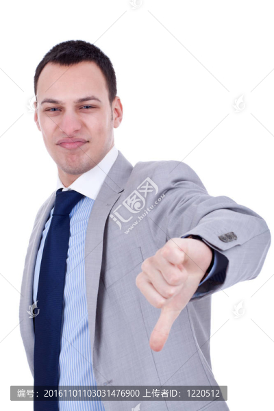 大拇指朝下