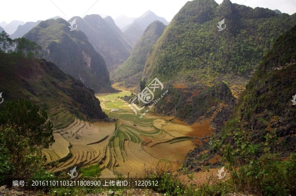 越南北部的喀斯特景觀