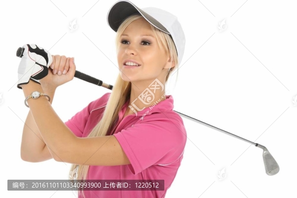 可愛的金發(fā)女人