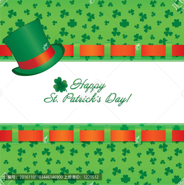 三葉草為st.patrick,`背景有一個快樂的三葉草的一天；圖