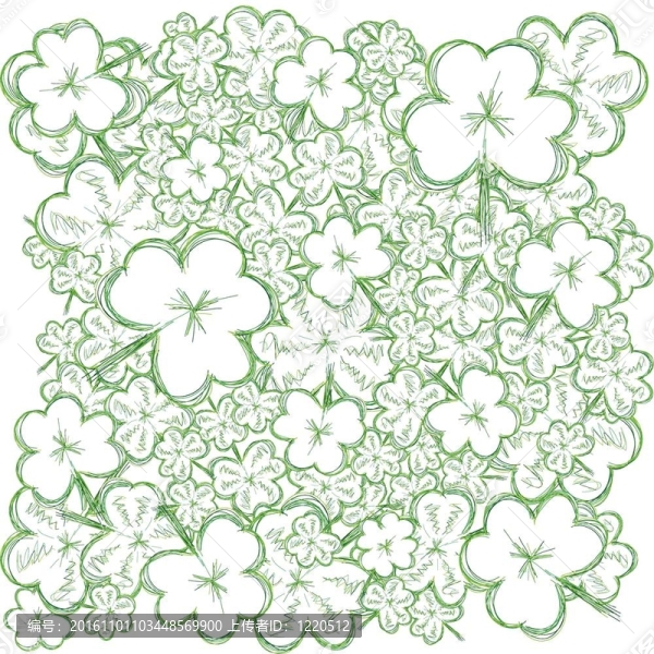 素描的三葉草為st.patrick,`背景圖的一天；