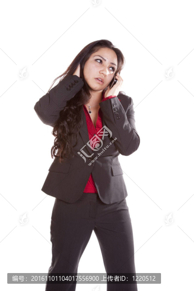 手機(jī)上的女人擔(dān)心