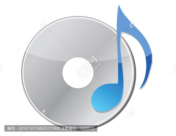帶音樂筆記的光盤