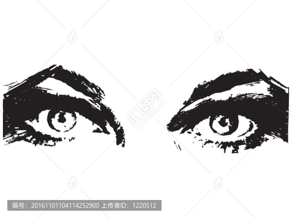 美麗的女人的眼睛