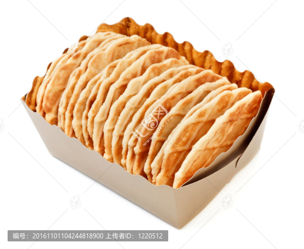 脆餅在紙bascet