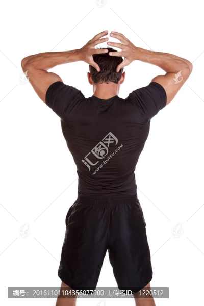黑衣男子從背后