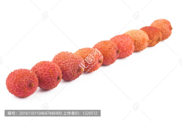 成熟的荔枝