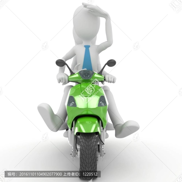 3D男子小組在摩托車上