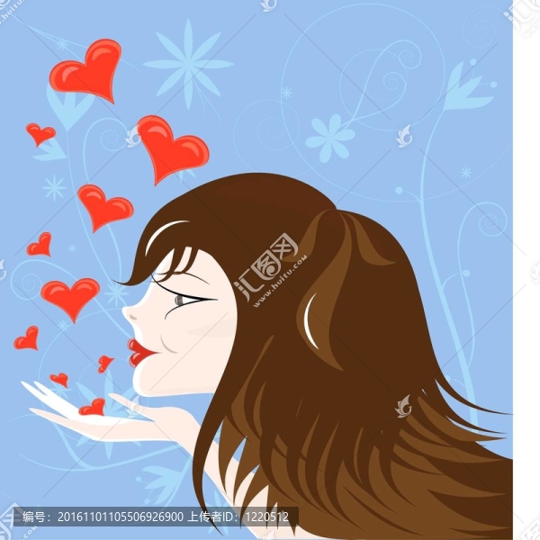 棕色頭發(fā)的女孩