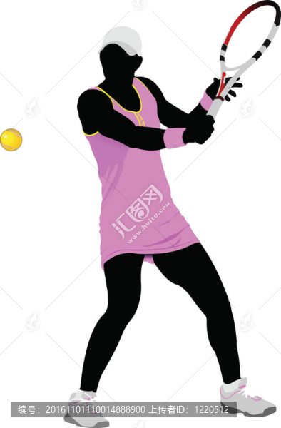 網(wǎng)球運動員。彩色設計