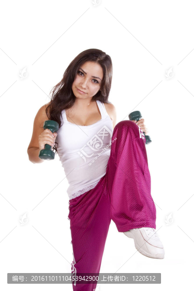 膝上負(fù)重的女人