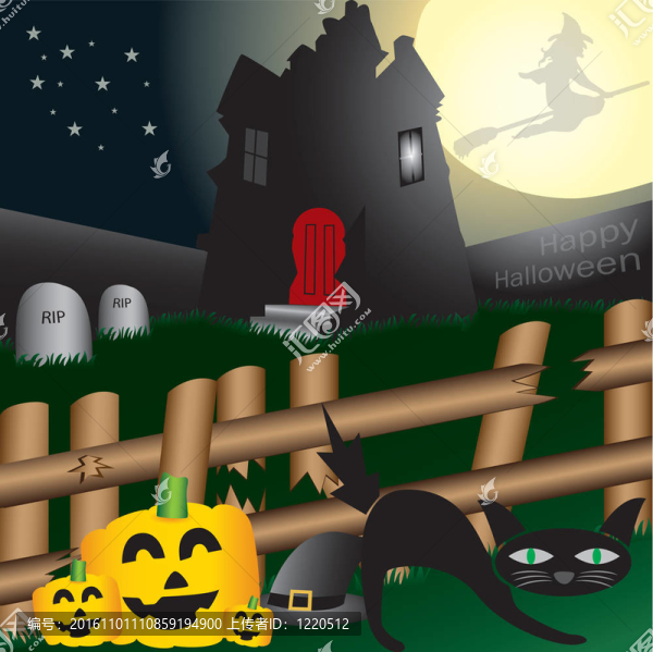 萬圣節(jié)插畫