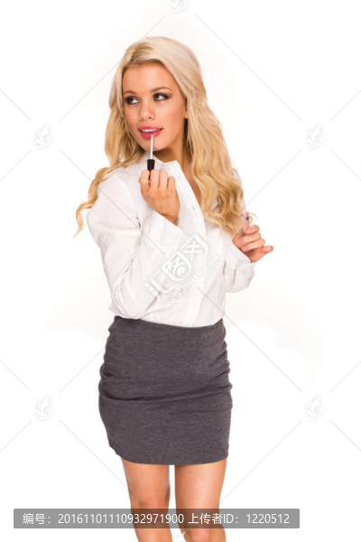 金發(fā)性感的商務(wù)女士