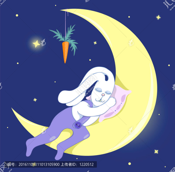 月亮上的兔子。