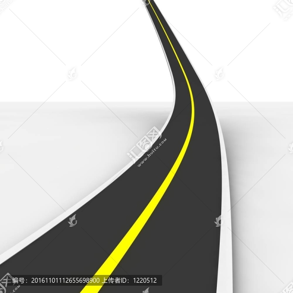 天空之路。三維渲染插圖。