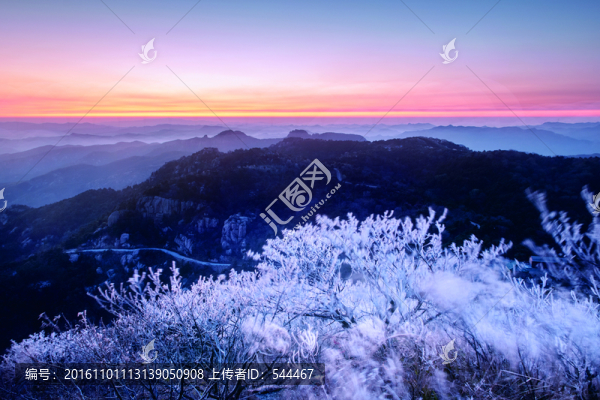 霧凇日出