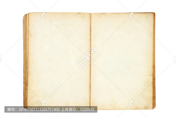打開舊的空白的書